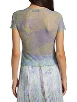 Flor De Sal Semi-Sheer Medusa T-Shirt