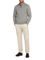 Quarter-Zip Cotton Sweater