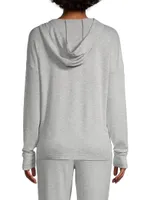 Elettra Heathered Knit Hoodie