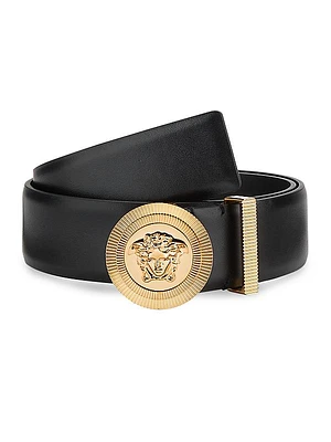 Medusa Biggie Leather Belt