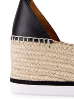 Glyn Leather Espadrille Wedge Sandals