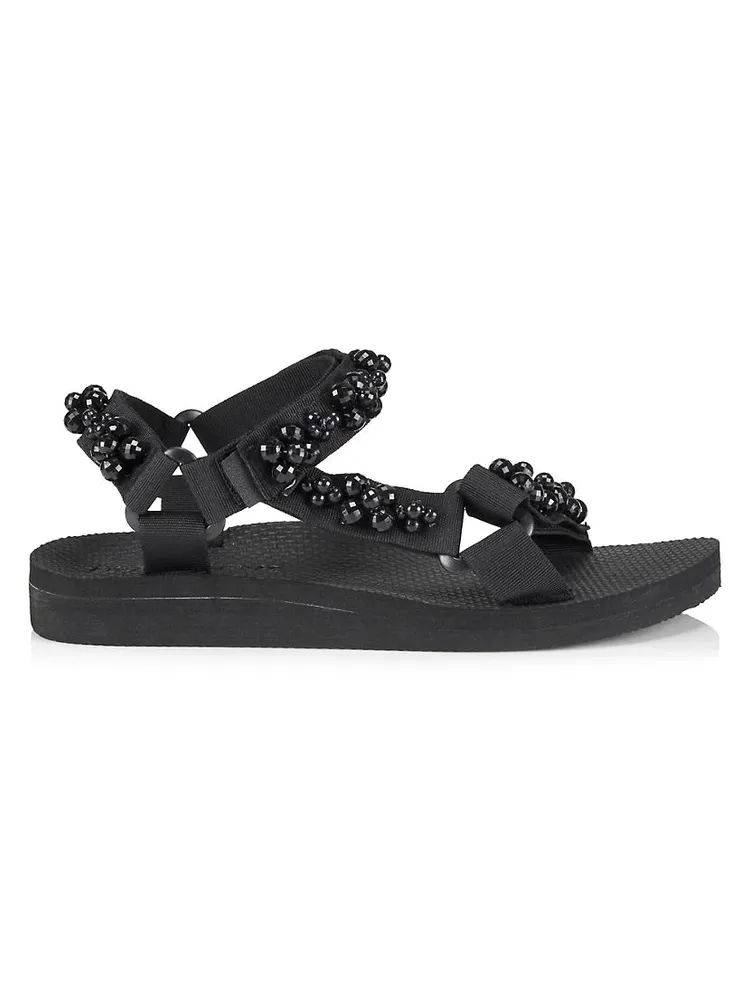 Trekky Faux Pearl-Embellished Sandals