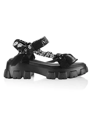 Trekky Leather Platform Sport Sandals