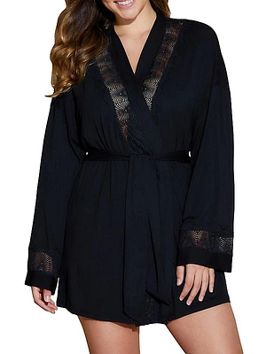 Allure Lace-Trim Robe