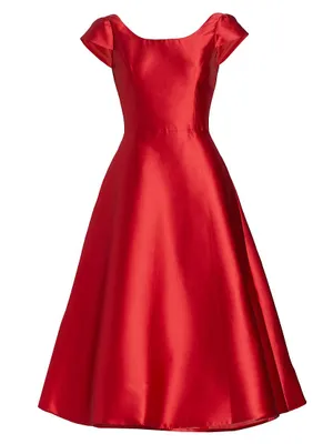 Mikado Satin A-Line Dress