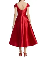 Mikado Satin A-Line Dress