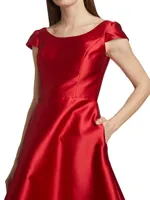 Mikado Satin A-Line Dress