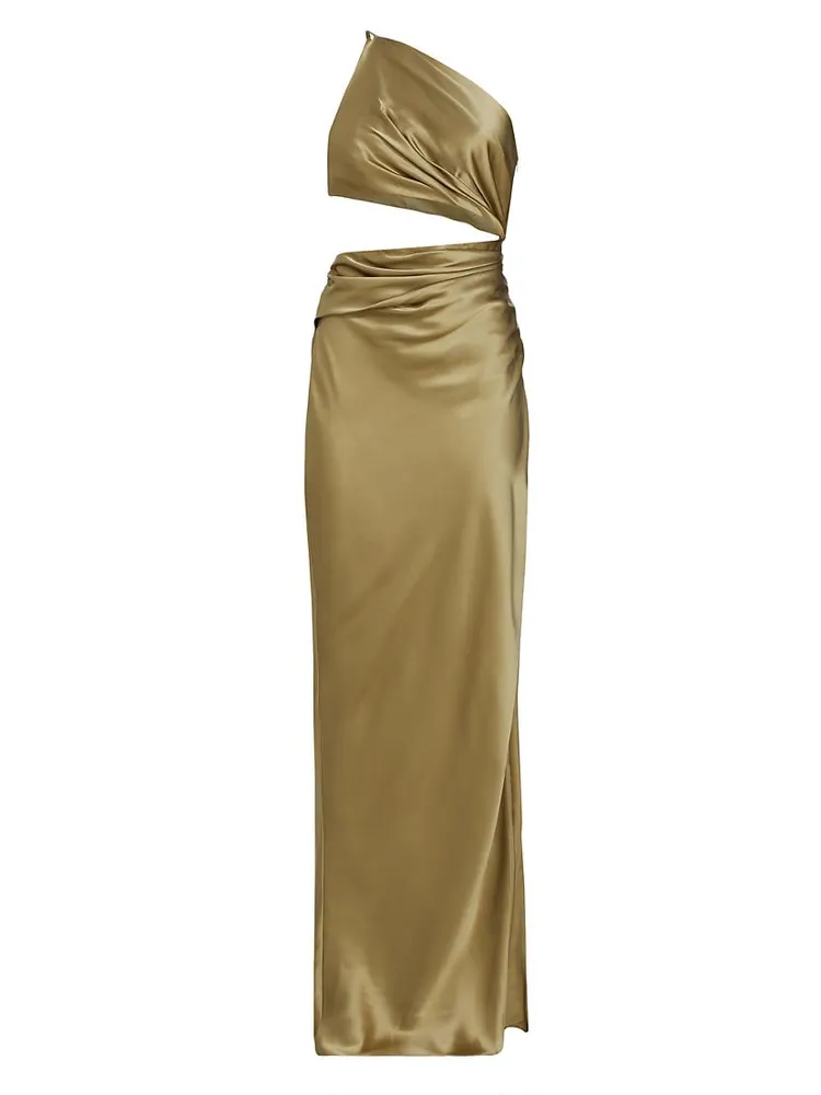 Silk Cut-Out Gown