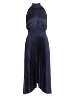 Renzo Pleated Blouson Dress