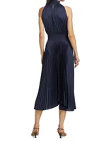 Renzo Pleated Blouson Dress