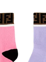 2-Pack Logo Trim Socks