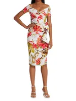 Silveria Floral Ruffle Midi Dress