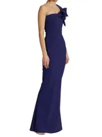 Nicolasa One-Shoulder Gown