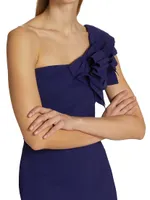 Nicolasa One-Shoulder Gown