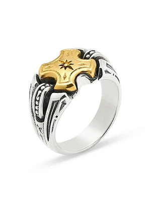 Orion Bolide 18K Gold & Sterling Silver Ring