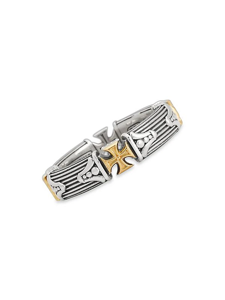 Delos 2.0 Iconic Order Finesse 18K Gold & Sterling Silver Ring