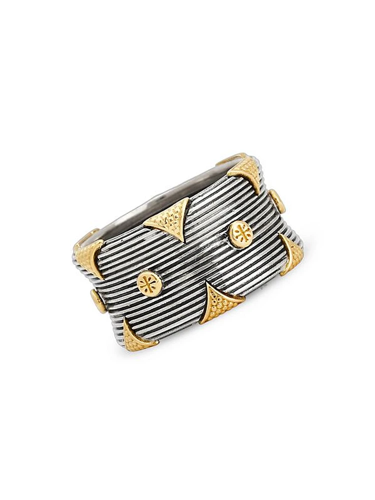 Delos 2.0 Amazons 18K Gold & Sterling Silver Ring