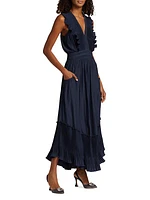 Camden Ruffled Midi Dress