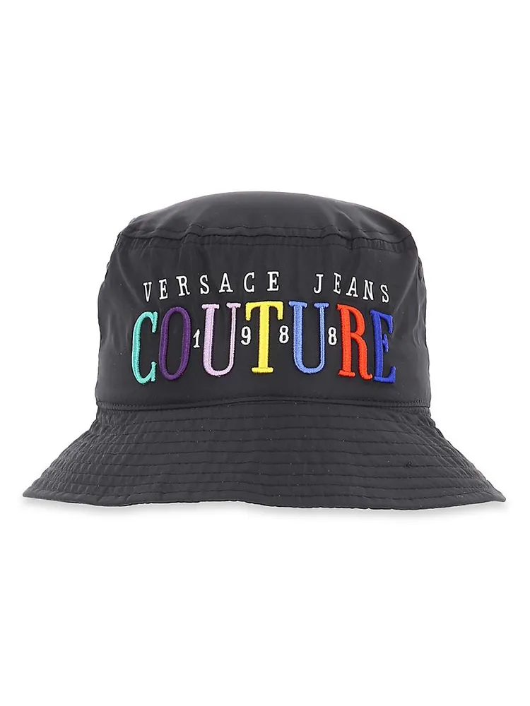 Multicolor Embroidered Logo Bucket Hat