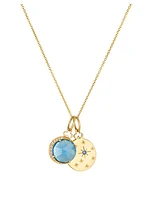 14K & 18K Gold, Diamond & Gemstone Birthstone Necklace