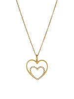 I Carry Your Heart 14K-18K Yellow Gold & Diamond Pendant Necklace