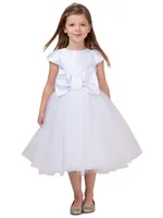 Little Girl's & Elizabeth Flower Appliqué Dress