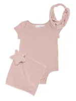 Baby Girl's Cozyterry Romper Bundle