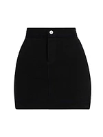 Cashmere-Blend Miniskirt