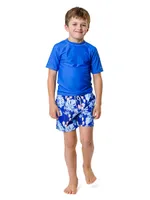 Little Boy's & Mango Tango Volley Board Shorts