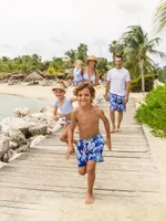 Little Boy's & Mango Tango Volley Board Shorts