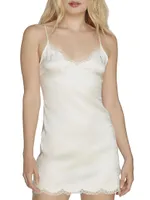 Amelea Silk Lace Slip Dress