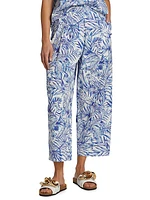 Toile Bird-Print Pants