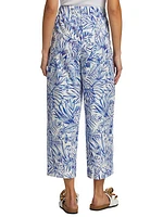 Toile Bird-Print Pants