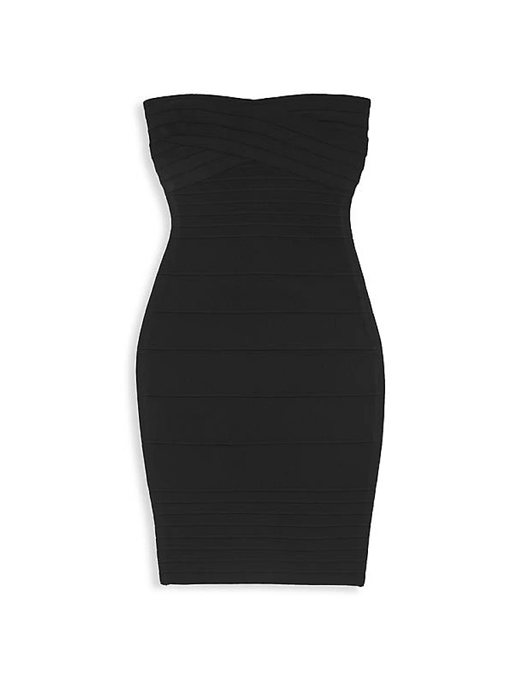 Girl's Strapless Bandage Dress