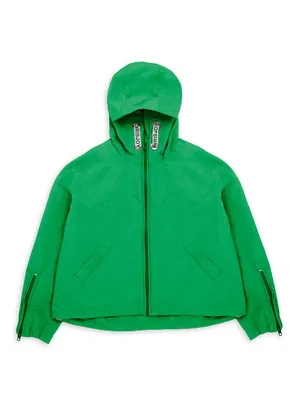 Little Boy's & Hooded Logo Windbreaker