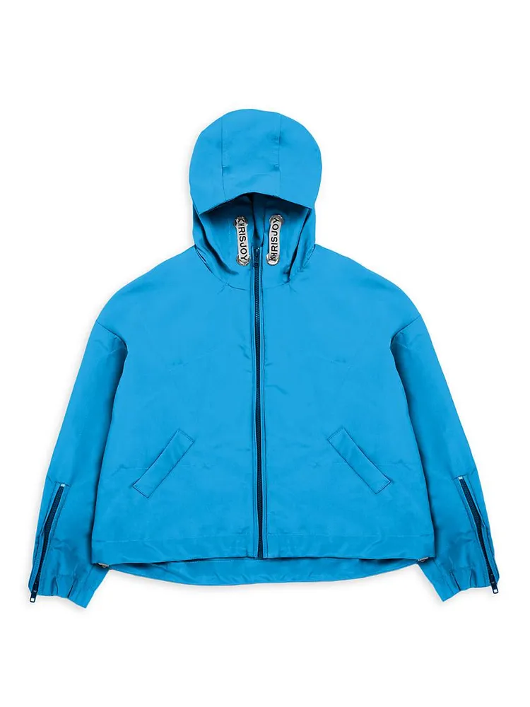 Little Kid's & Hooded Logo Windbreaker