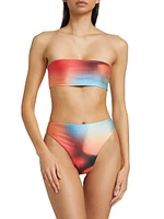 Galo Metallic Bikini Bottom