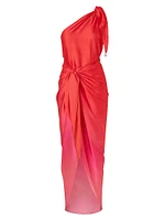 Marea One-Shoulder Draped Dress