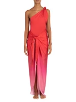 Marea One-Shoulder Draped Dress