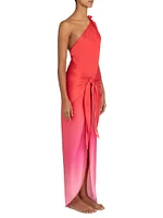 Marea One-Shoulder Draped Dress