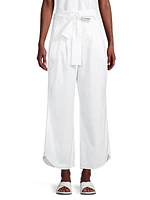 Poplin Belted Pants