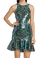 Sequined Butterfly Minidress