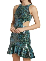 Sequined Butterfly Minidress