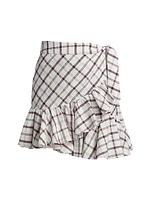 Memphis Ruffle Miniskirt