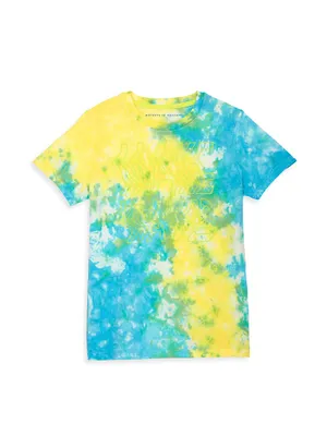 Kid's Wavy Graphic Tie-Dye T-Shirt