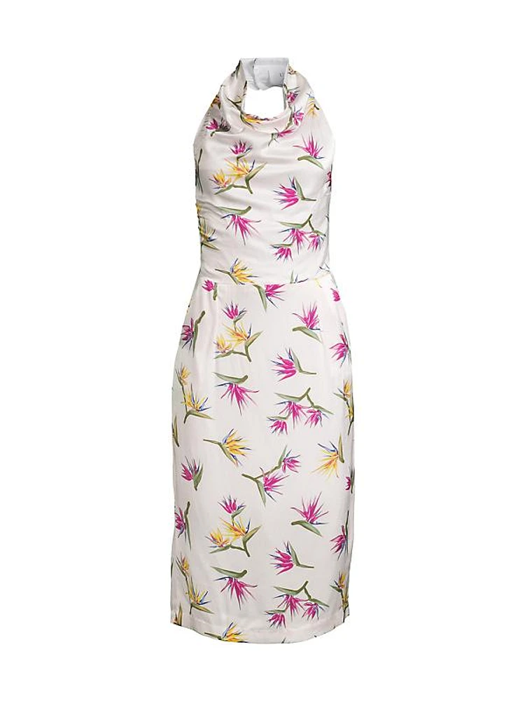 Bird Of Paradise Halter Dress