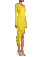 Partee Gyal Ruched Midi-Dress