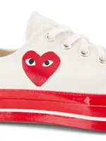 CdG PLAY x Converse Unisex Chuck 70 Low-Top Sneakers