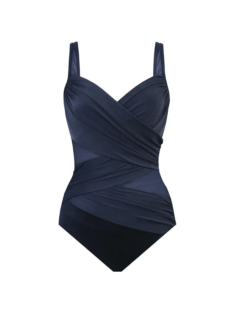 Network DD Madero Mesh-Paneled One-Piece Swimsuit