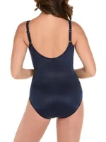 Network DD Madero Mesh-Paneled One-Piece Swimsuit